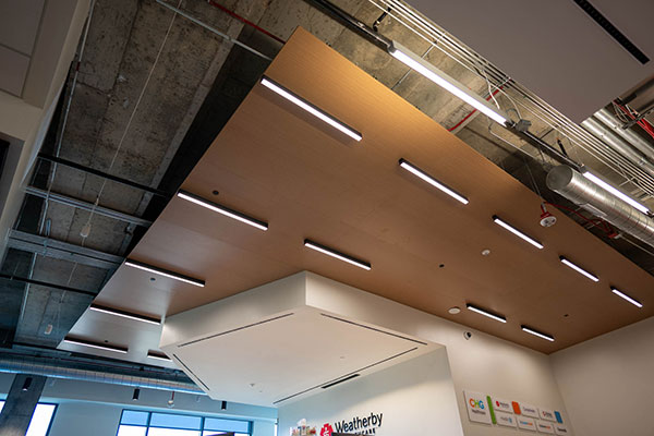 wood panel ceiling tiles
